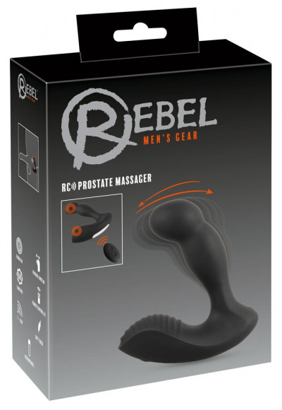 Черный вибростимулятор простаты RC Prostate Massager - 13,1 см. Черный вибростимулятор простаты RC Prostate Massager - 13,1 см.
