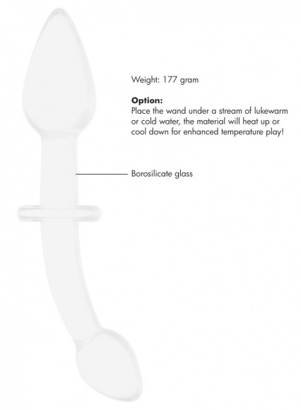 Белый двусторонний анальный стимулятор Doubler - 18 см. Белый двусторонний анальный стимулятор Doubler - 18 см.