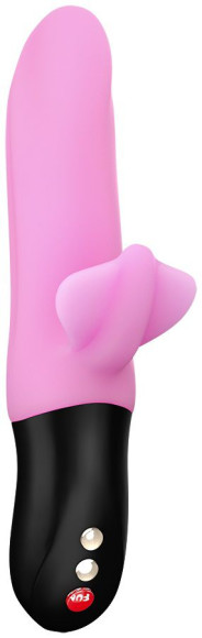 Нежно-розовый пульсатор с клиторальным лепестком Bi Stronic Fusion - 21,5 см. Нежно-розовый пульсатор с клиторальным лепестком Bi Stronic Fusion - 21,5 см.