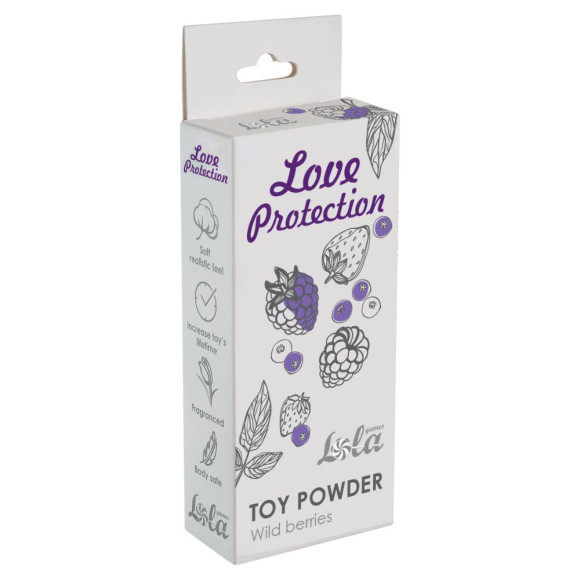 Пудра для игрушек Love Protection с ароматом лесных ягод - 15 гр. Пудра для игрушек Love Protection с ароматом лесных ягод - 15 гр.