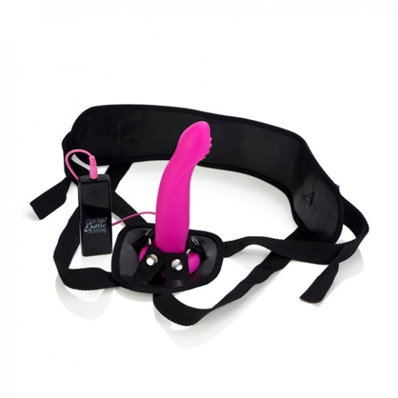 Розовый страпон с вибрацией 10-Function Love Rider G-Caress Розовый страпон с вибрацией 10-Function Love Rider G-Caress