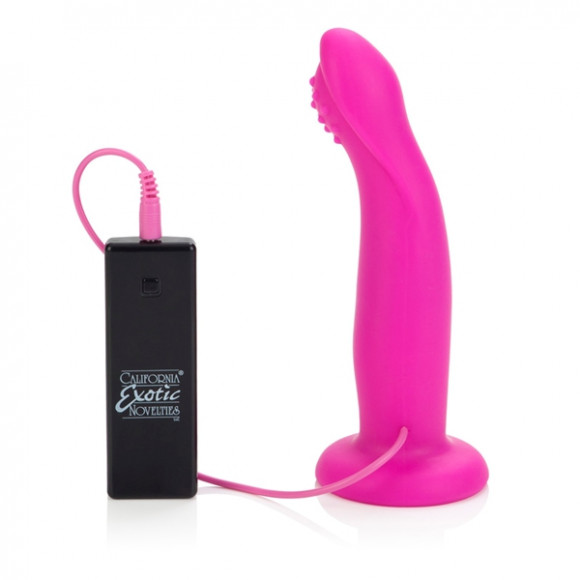 Розовый страпон с вибрацией 10-Function Love Rider G-Caress Розовый страпон с вибрацией 10-Function Love Rider G-Caress