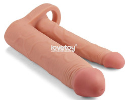 Телесная насадка для двойного проникновения Add 2 Pleasure X Tender Double Penis Sleeve - 20 см. Телесная насадка для двойного проникновения Add 2 Pleasure X Tender Double Penis Sleeve - 20 см.