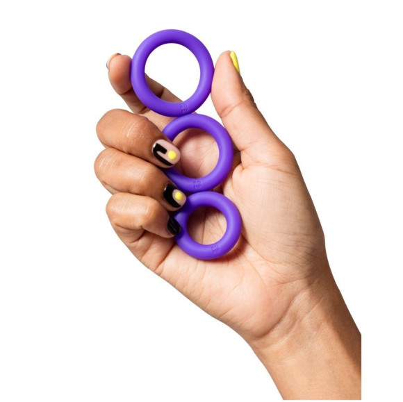 Набор из 3 фиолетовых эрекционных колец Remix Trio Набор из 3 фиолетовых эрекционных колец Remix Trio