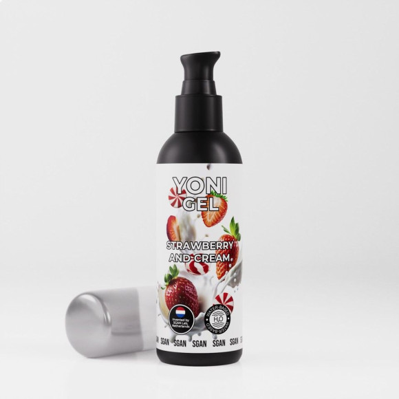 Лубрикант для орального секса SGAN со вкусом клубники со сливками - 100 мл. Лубрикант для орального секса SGAN со вкусом клубники со сливками - 100 мл.