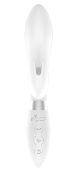 Белый вибратор-кролик Indeep Malena - 21,5 см. Белый вибратор-кролик Indeep Malena - 21,5 см.