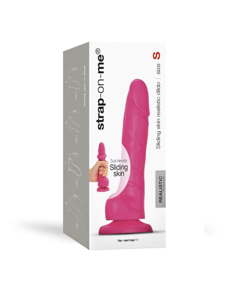 Розовый фаллоимитатор Strap-On-Me Sliding Skin Realistic Dildo size S Розовый фаллоимитатор Strap-On-Me Sliding Skin Realistic Dildo size S