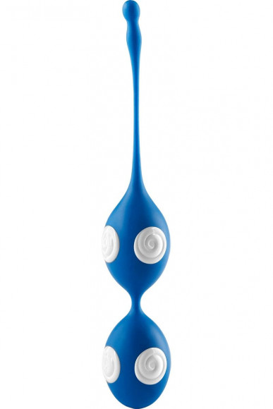 Стильные голубые вагинальные шарики Love Balls Стильные голубые вагинальные шарики Love Balls