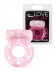 Розовое эрекционное виброкольцо с бабочкой