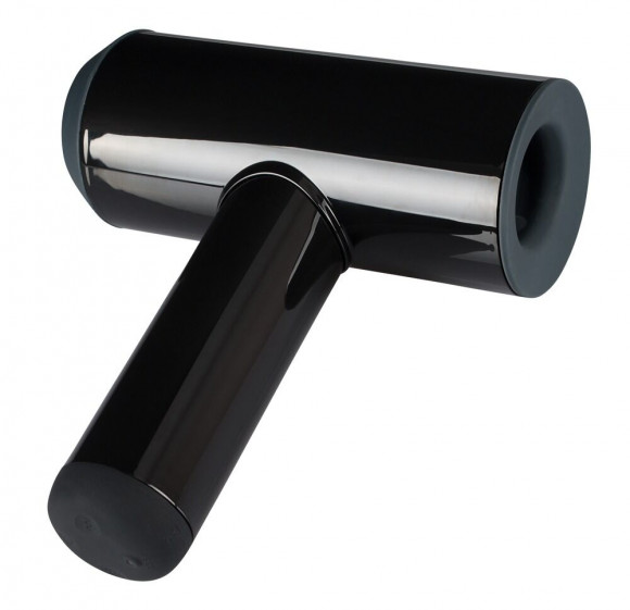 Черный мастурбатор с удобной ручкой Masturbator with 2 Functions