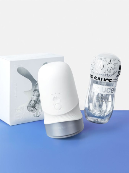 Белый автоматический мастурбатор Extra Sauce