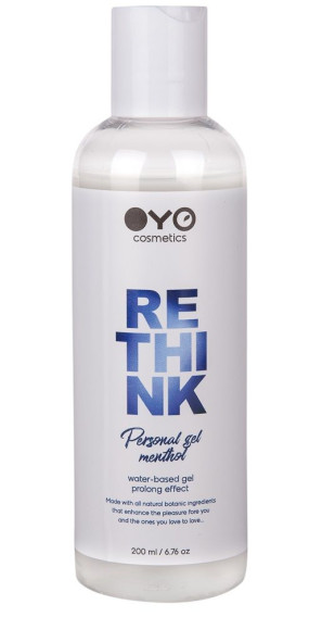Увлажняющий гель на водной основе с пролонгирующим эффектом OYO Personal Gel Menthol - 200 мл. Увлажняющий гель на водной основе с пролонгирующим эффектом OYO Personal Gel Menthol - 200 мл.
