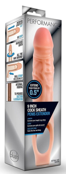 Телесная насадка на пенис 9 Inch Cock Sheath Extender - 22,2 см. Телесная насадка на пенис 9 Inch Cock Sheath Extender - 22,2 см.