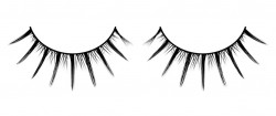 Короткие черные ресницы с отдельными длинными ресничками Deluxe Короткие черные ресницы с отдельными длинными ресничками Deluxe