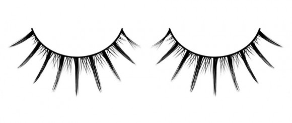 Короткие черные ресницы с отдельными длинными ресничками Deluxe Короткие черные ресницы с отдельными длинными ресничками Deluxe
