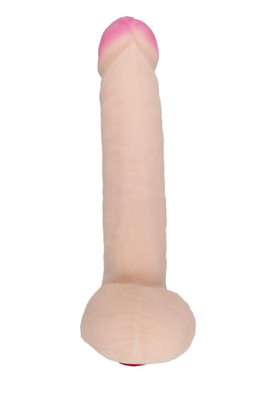 Реалистичный по форме и на ощупь вибратор - 27,2 см. Реалистичный по форме и на ощупь вибратор - 27,2 см.