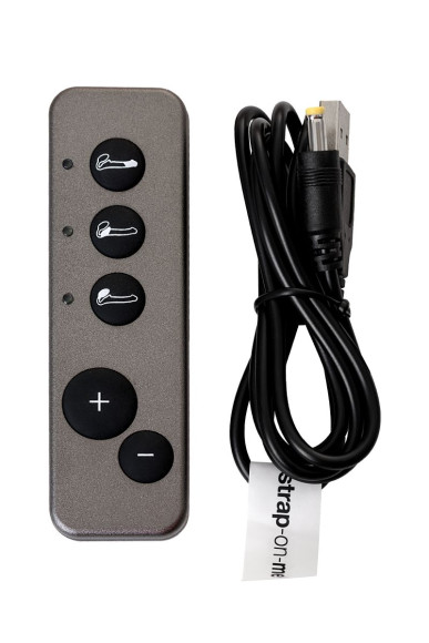 Черный безремневой вибрострапон Silicone Bendable Strap-On - size M Черный безремневой вибрострапон Silicone Bendable Strap-On - size M