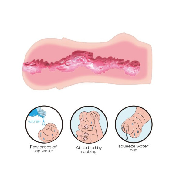 Мастурбатор-вагина с эффектом лубрикации Мастурбатор-вагина с эффектом лубрикации