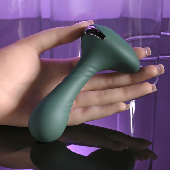 Изумрудный вибромассажёр простаты Goes Anywhere - 12,3 см. Изумрудный вибромассажёр простаты Goes Anywhere - 12,3 см.