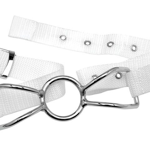 Расширитель для рта Asylum Patient Mouth Restraint with Metal Bit белого цвета Расширитель для рта Asylum Patient Mouth Restraint with Metal Bit белого цвета