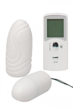 Белое виброяйцо с ДУ Белое виброяйцо с ДУ