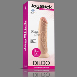 Телесный фаллоимитатор JoyStick на присоске - 15 см. Телесный фаллоимитатор JoyStick на присоске - 15 см.