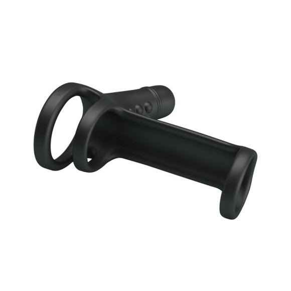 Черная вибронасадка на пенис Vibrating Penis Sling Черная вибронасадка на пенис Vibrating Penis Sling