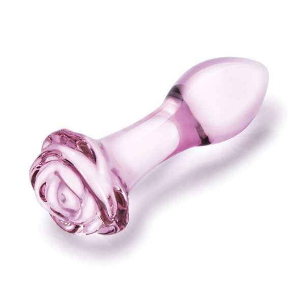 Набор из 3 стеклянных анальных пробок Rosebud Butt Plug Set Набор из 3 стеклянных анальных пробок Rosebud Butt Plug Set
