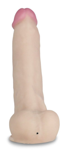 Телесный перезаряжаемый вибратор-реалистик из неоскин - 22,5 см. Телесный перезаряжаемый вибратор-реалистик из неоскин - 22,5 см.