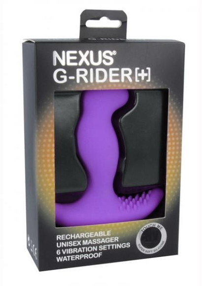 Фиолетовый вибромассажер простаты Nexus G-Rider+ - 12,6 см. Фиолетовый вибромассажер простаты Nexus G-Rider+ - 12,6 см.