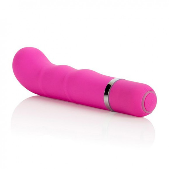 Розовый вибромассажер 10-Function Charisma Ripply - 11 см.