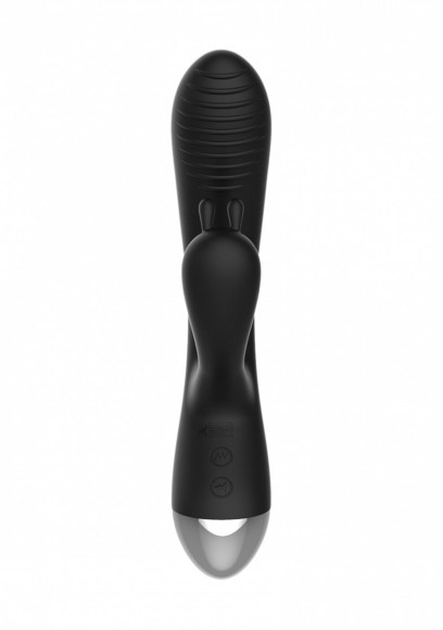 Чёрный вибратор E-Stimulation Rabbit Vibrator с электростимуляцией - 19 см. Чёрный вибратор E-Stimulation Rabbit Vibrator с электростимуляцией - 19 см.
