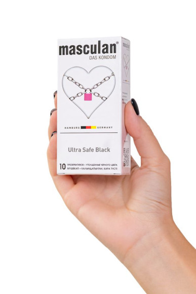 Ультрапрочные презервативы Masculan Ultra Safe Black - 10 шт. Ультрапрочные презервативы Masculan Ultra Safe Black - 10 шт.