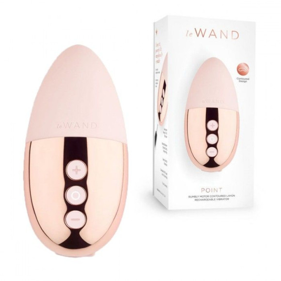 Пудровый утяжеленный премиум-вибратор Le Wand Point Пудровый утяжеленный премиум-вибратор Le Wand Point
