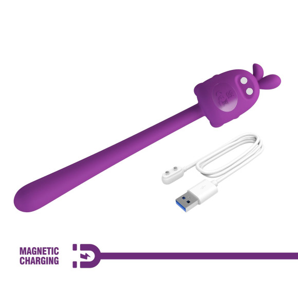 Фиолетовый гибкий вибратор - 14,2 см. Фиолетовый гибкий вибратор - 14,2 см.