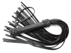 Черная плеть с плетением турецкие головы - 60 см. Черная плеть с плетением турецкие головы - 60 см.