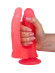 Двойной розовый фаллоимитатор на присоске - 15 см. Двойной розовый фаллоимитатор на присоске - 15 см.