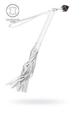 Белая кожаная плеть - 50 см. Белая кожаная плеть - 50 см.