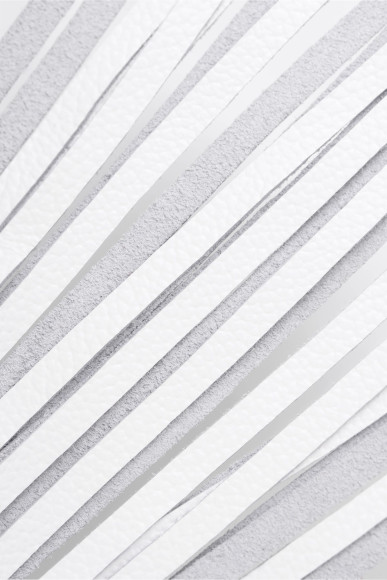 Белая кожаная плеть - 50 см. Белая кожаная плеть - 50 см.