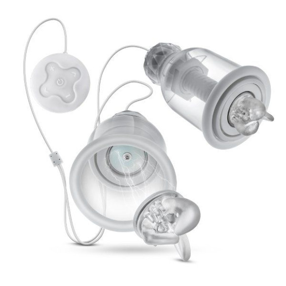 Прозрачные вибронасадки на соски со сменными колпачками Titillator Прозрачные вибронасадки на соски со сменными колпачками Titillator