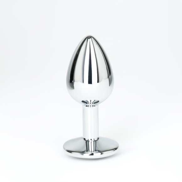 Серебристая анальная пробка с колокольчиками и красным кристаллом - 7 см. Серебристая анальная пробка с колокольчиками и красным кристаллом - 7 см.