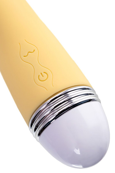 Желтый вибратор Calla - 22 см. Желтый вибратор Calla - 22 см.