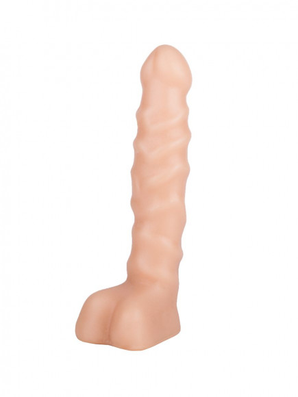 Анальный стимулятор с мошонкой - 14 см. Анальный стимулятор с мошонкой - 14 см.