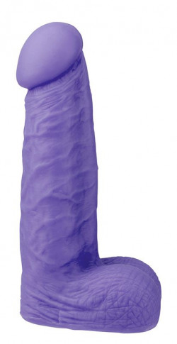 Фиолетовый фаллоимитатор среднего размера XSKIN 6 PVC DONG - 15 см. Фиолетовый фаллоимитатор среднего размера XSKIN 6 PVC DONG - 15 см.
