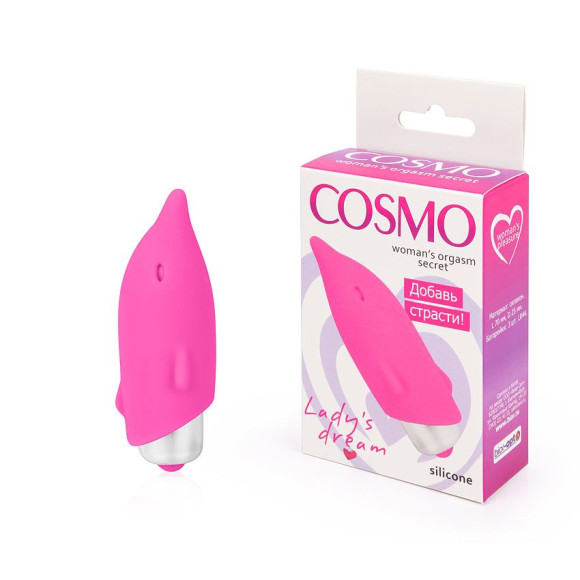 Розовый стимулятор-дельфинчик Розовый стимулятор-дельфинчик