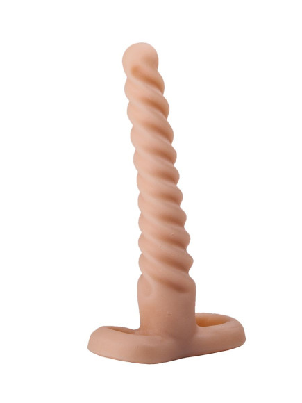 Спиралевидный телесный плаг - 15 см. Спиралевидный телесный плаг - 15 см.