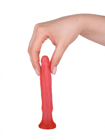 Розовый анальный стимулятор без мошонки - 14 см. Розовый анальный стимулятор без мошонки - 14 см.