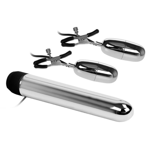 Набор из вибратора и вибростимуляторов для груди