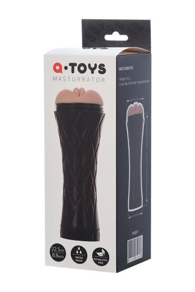 Телесный мастурбатор-вагина A-Toys в колбе Телесный мастурбатор-вагина A-Toys в колбе