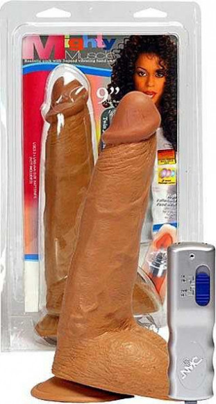 Вибратор-реалистик Mighty Muscle 9 - 22,8 см. Вибратор-реалистик Mighty Muscle 9 - 22,8 см.